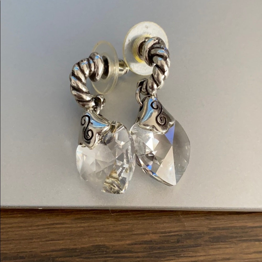 Brighton Crystal Heart Earrings